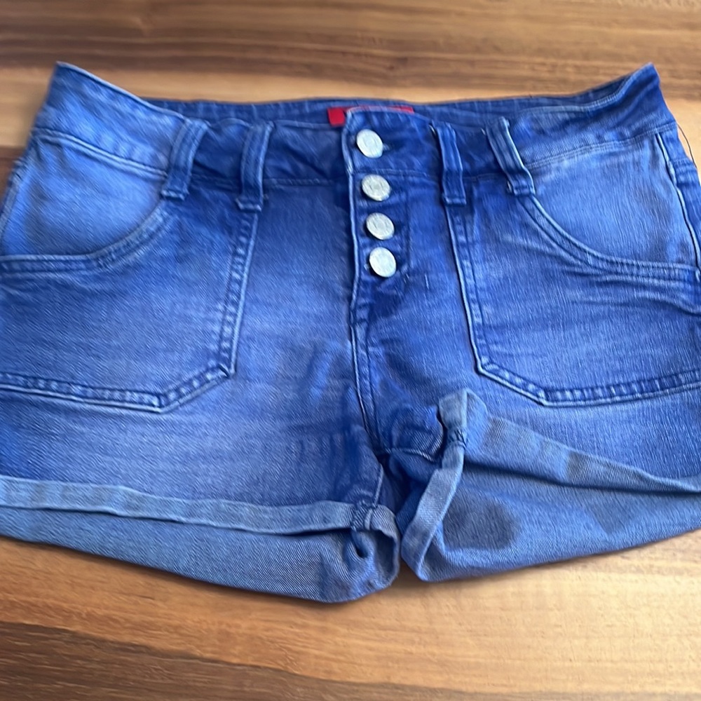 Guess Jean Button Up Shorts - image 6